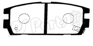 Комплект тормозных колодок, дисковый тормоз IPS Parts IBR-1H03