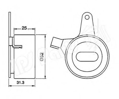 Устройство для натяжения ремня, ремень ГРМ IPS Parts ITB-6301