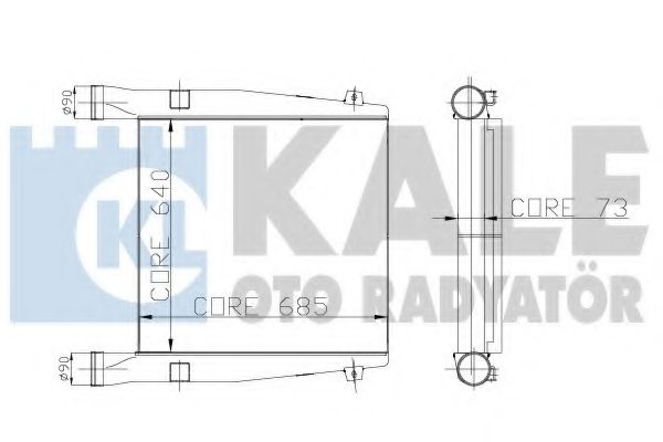 Интеркулер KALE OTO RADYATÖR 152700