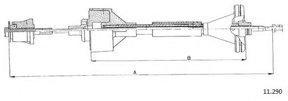 Трос, управление сцеплением PEX 50630