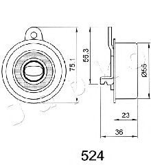 Устройство для натяжения ремня, ремень ГРМ JAPKO 45524