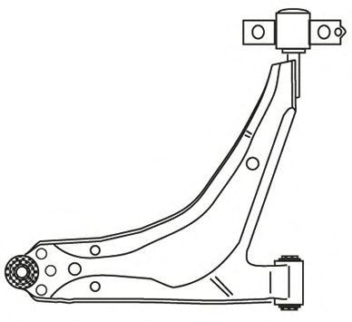 Рычаг независимой подвески колеса, подвеска колеса FRAP 2371