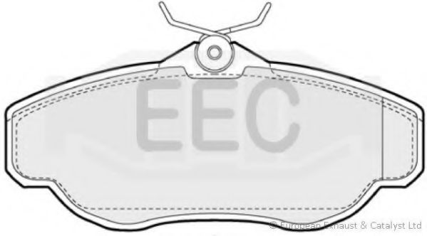 Комплект тормозных колодок, дисковый тормоз EEC BRP0904