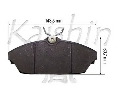 Комплект тормозных колодок, дисковый тормоз KAISHIN D10156