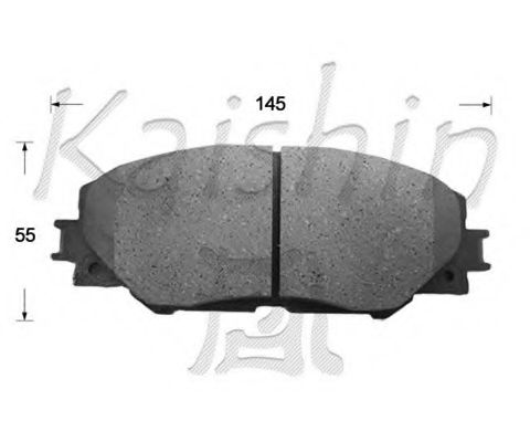 Комплект тормозных колодок, дисковый тормоз KAISHIN FK2268