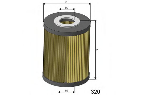 Масляный фильтр MISFAT L052