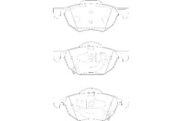 Комплект тормозных колодок, дисковый тормоз WAGNER WBP23719A