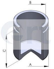 Поршень, корпус скобы тормоза ERT 150199-C