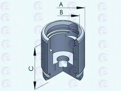 Поршень, корпус скобы тормоза ERT 150822-C