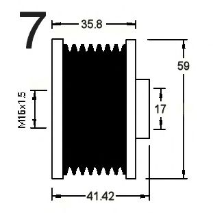 Механизм свободного хода генератора CEVAM 14220