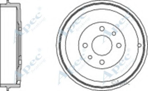 Тормозной барабан APEC braking DRM9523