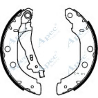 Тормозные колодки APEC braking SHU580