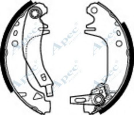 Тормозные колодки APEC braking SHU671