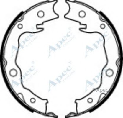 Тормозные колодки APEC braking SHU756