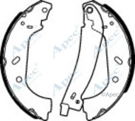 Тормозные колодки APEC braking SHU768
