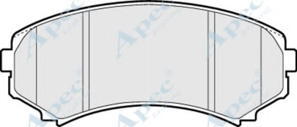 Комплект тормозных колодок, дисковый тормоз APEC braking PAD1268