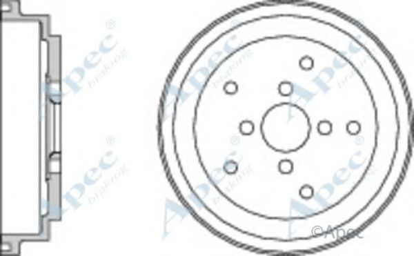 Тормозной барабан APEC braking DRM9187