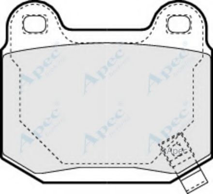 Комплект тормозных колодок, дисковый тормоз APEC braking PAD1392