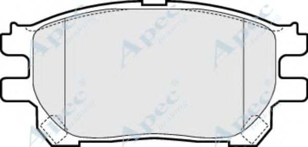 Комплект тормозных колодок, дисковый тормоз APEC braking PAD1445