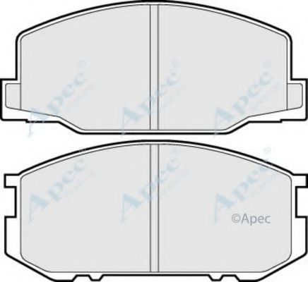 Комплект тормозных колодок, дисковый тормоз APEC braking PAD395