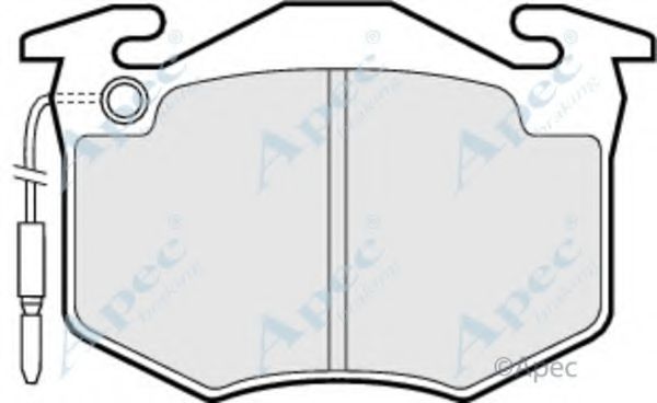 Комплект тормозных колодок, дисковый тормоз APEC braking PAD496