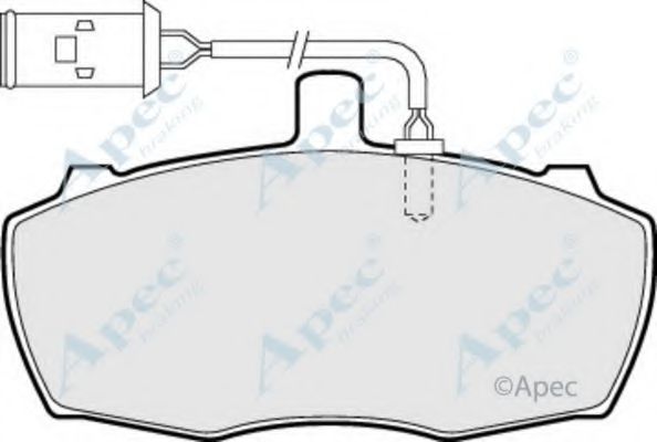 Комплект тормозных колодок, дисковый тормоз APEC braking PAD70