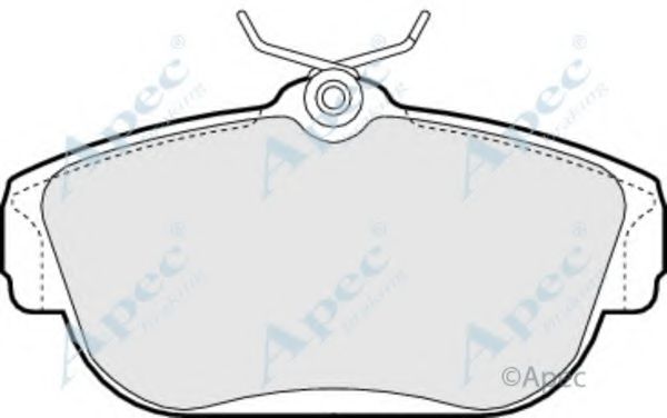 Комплект тормозных колодок, дисковый тормоз APEC braking PAD755