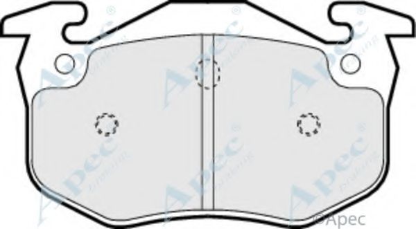 Комплект тормозных колодок, дисковый тормоз APEC braking PAD771