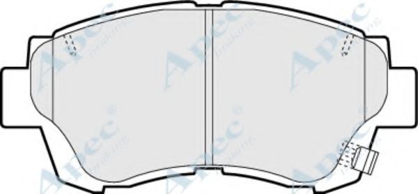 Комплект тормозных колодок, дисковый тормоз APEC braking PAD785