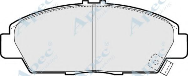 Комплект тормозных колодок, дисковый тормоз APEC braking PAD795