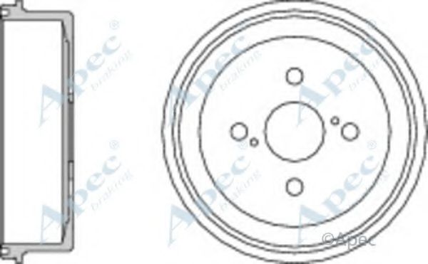 Тормозной барабан APEC braking DRM9135