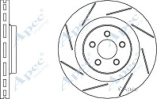 Тормозной диск APEC braking DSK2633