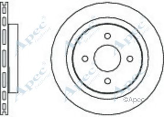 Тормозной диск APEC braking DSK2671