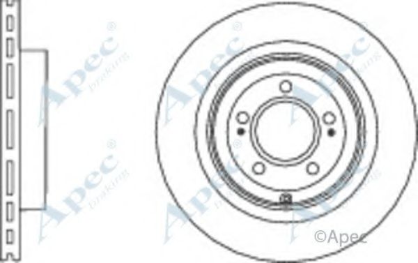 Тормозной диск APEC braking DSK2772