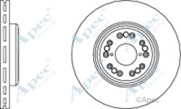 Тормозной диск APEC braking DSK320