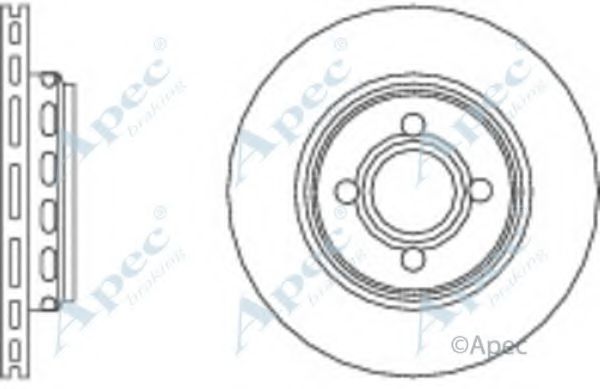 Тормозной диск APEC braking DSK631