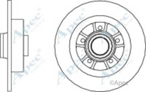 Тормозной диск APEC braking DSK2824