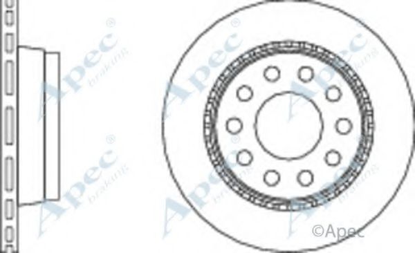 Тормозной диск APEC braking DSK344