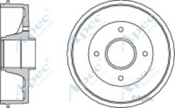 Тормозной барабан APEC braking DRM9148