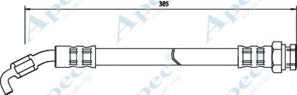 Тормозной шланг APEC braking HOS3017