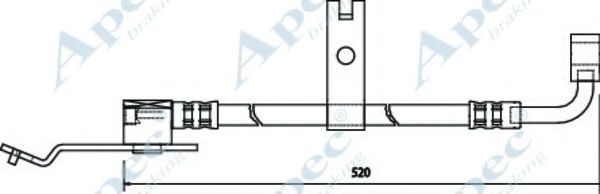 Тормозной шланг APEC braking HOS3176