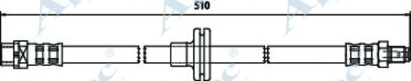 Тормозной шланг APEC braking HOS3434