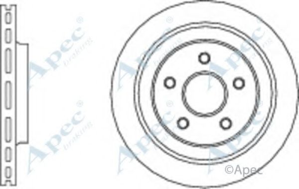 Тормозной диск APEC braking DSK3022