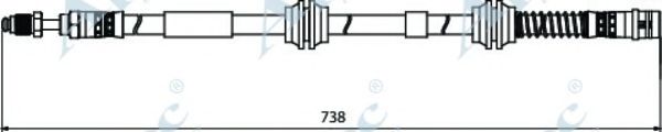 Тормозной шланг APEC braking HOS3948
