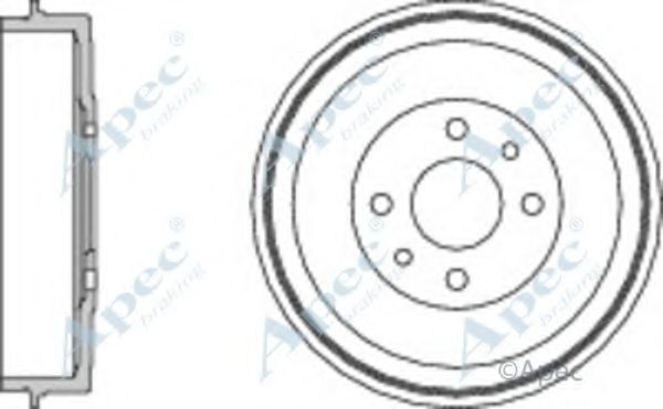 Тормозной барабан APEC braking DRM9522