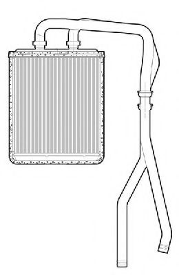Теплообменник, отопление салона CTR 1228046