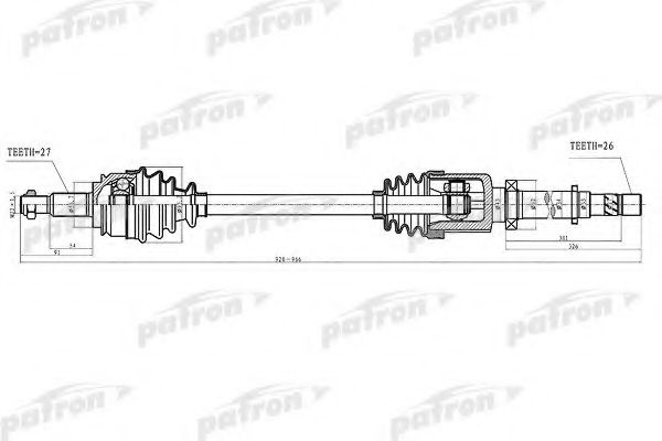 Приводной вал PATRON PDS4994