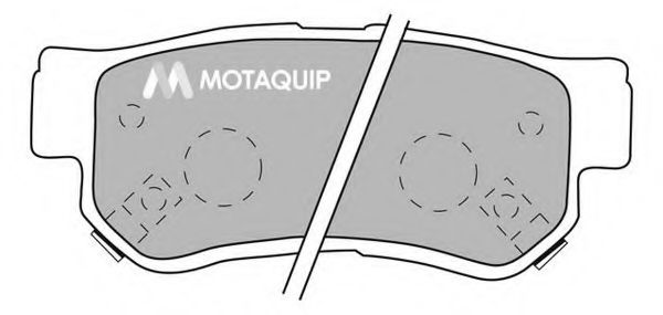 Комплект тормозных колодок, дисковый тормоз MOTAQUIP LVXL1049
