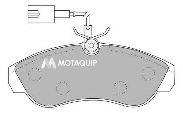 Комплект тормозных колодок, дисковый тормоз MOTAQUIP LVXL1090