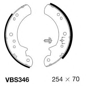 Комплект тормозных колодок MOTAQUIP VBS346